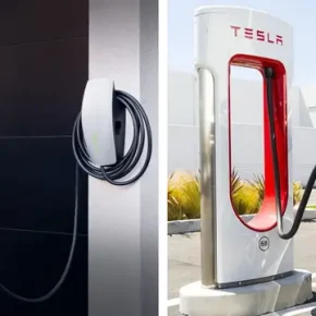 Tesla charger at home 