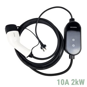INCHARGEx 10A Gen 2 Portable EV Charger | 3Pin | 2kW | Type 2 | 5.5m Built-in RCD Type B/TypeA+DC6mA | Max Power Adjustable Fit Tesla BYD MG EV...