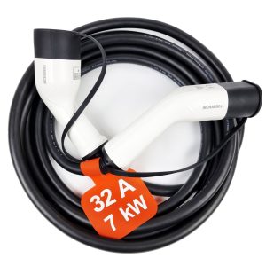 INCHARGEx 32Amp | 1 Phase | 7kW | 240v | Type 2 to Type 2 EV Charging Cable 5.4m Ev Portable Charger Black Fit BYD Tesla Model Y Tesla Model 3...