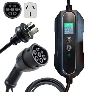 INCHARGEx Portable EV Charger 15 Amp | 3 Pin | 3.4kW | Type 2 Australia Plug 5 metres Max Power Adjustable Fit Tesla Model Y Tesla Model 3 BYD MG...