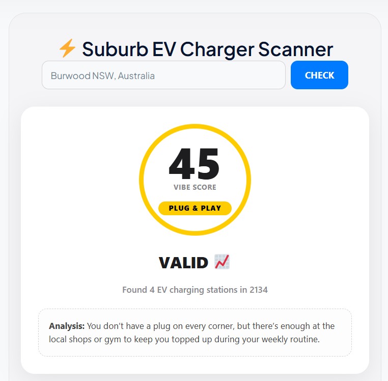 Ev evolution charger scanner